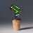 Hand carved Shot Glass & Wine Cork - Africa Handmade