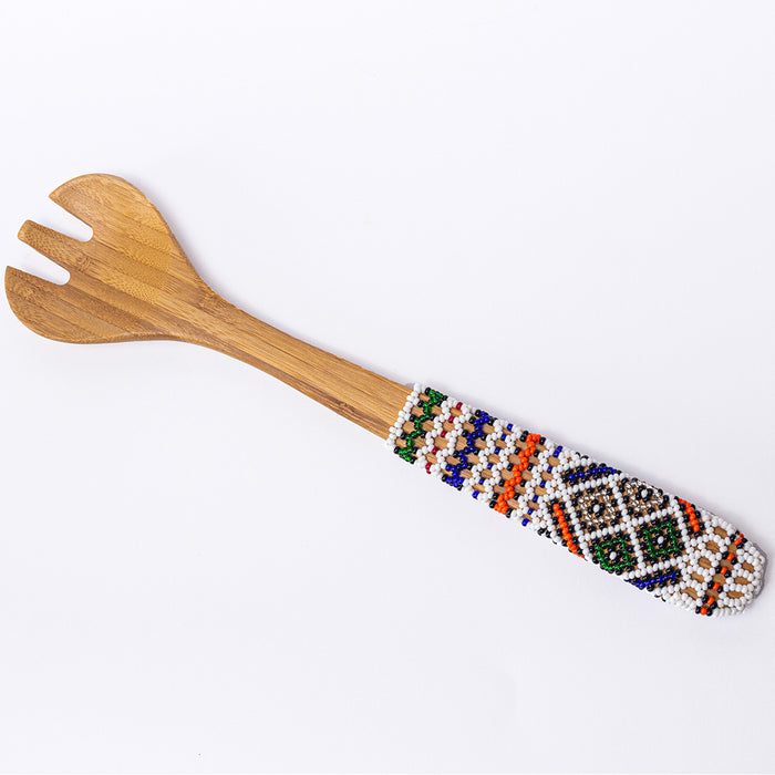 Ndebele Beaded Salad Servers - Africa Handmade