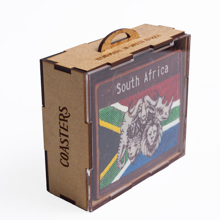 South African Location Coasters (Set of 6) - Africa Handmade