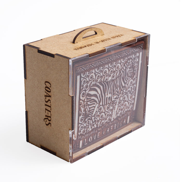 African Big Five Coasters (Set of 6) - Africa Handmade