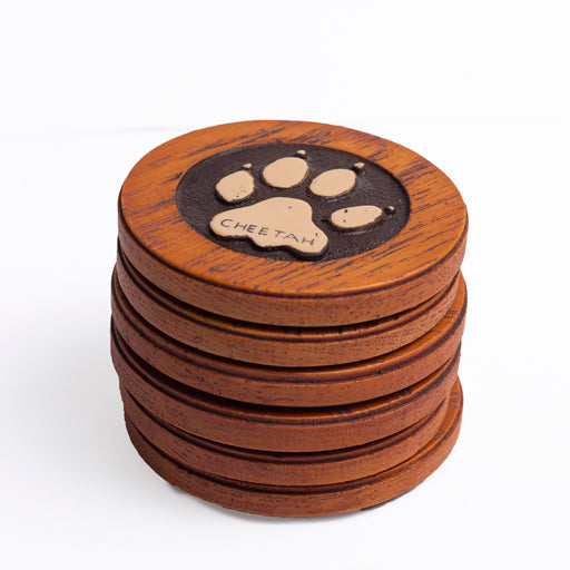 African Wildlife Wooden Coasters - Africa Handmade
