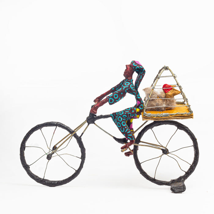 African Rural Cyclist - Africa Handmade