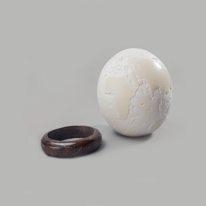 Etchings Of The World Ostrich Egg - Africa Handmade