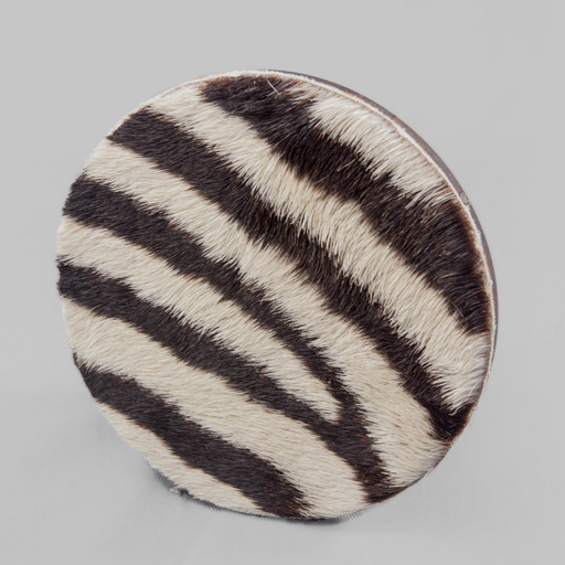 Zebra Fur Coasters (set of 6) - Africa Handmade