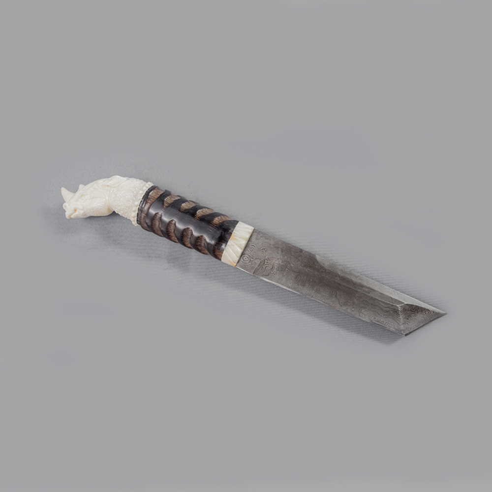 Rhino Head Tanto Blade - Africa Handmade