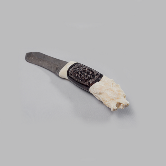 Lion Head Drop Point Blade - Africa Handmade