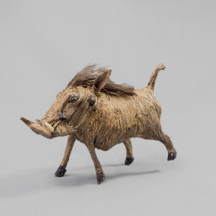 African Warthog Sisal Sculpture - Africa Handmade