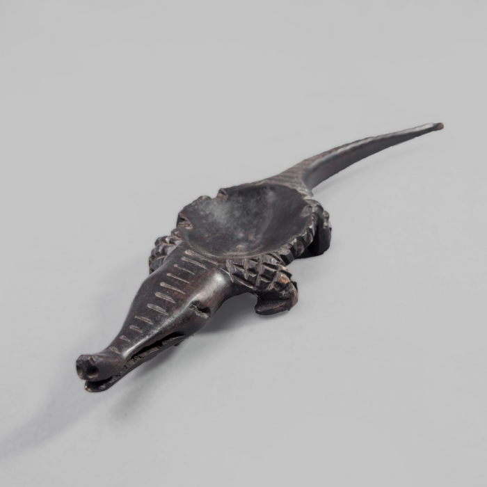 Abstract Crocodile Ebony Wood Carving (2 variations) - Africa Handmade