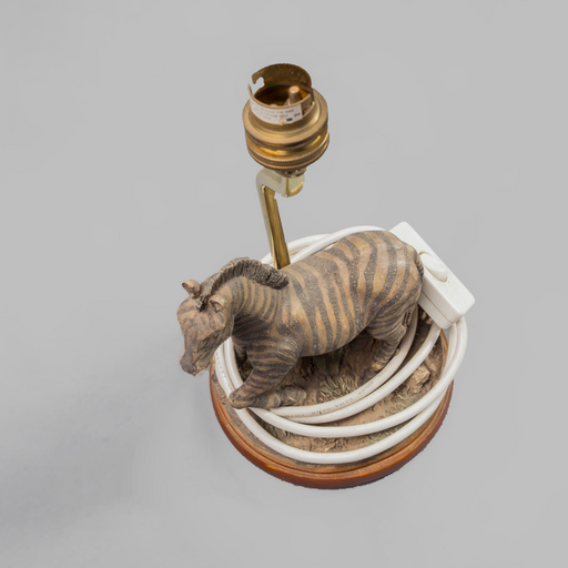 Running Wild With The Zebra Lamp Holder - Africa Handmade
