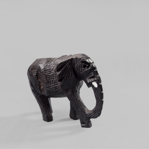 African Elephant Ebony Wood Carving - Africa Handmade