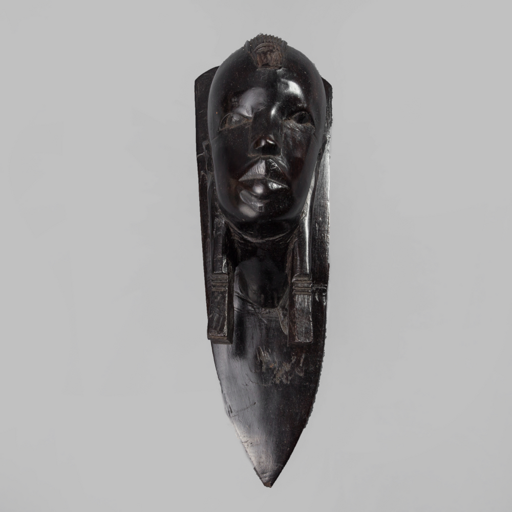 Head Of A Masaai Warrior Ebony Wood - Africa Handmade