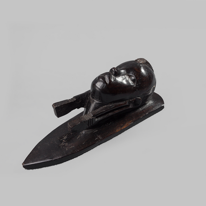 Head Of A Masaai Warrior Ebony Wood - Africa Handmade