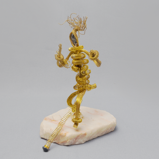 Faceless Warrior Of Africa Metal Figurine - Africa Handmade