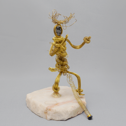 Faceless Warrior Of Africa Metal Figurine - Africa Handmade