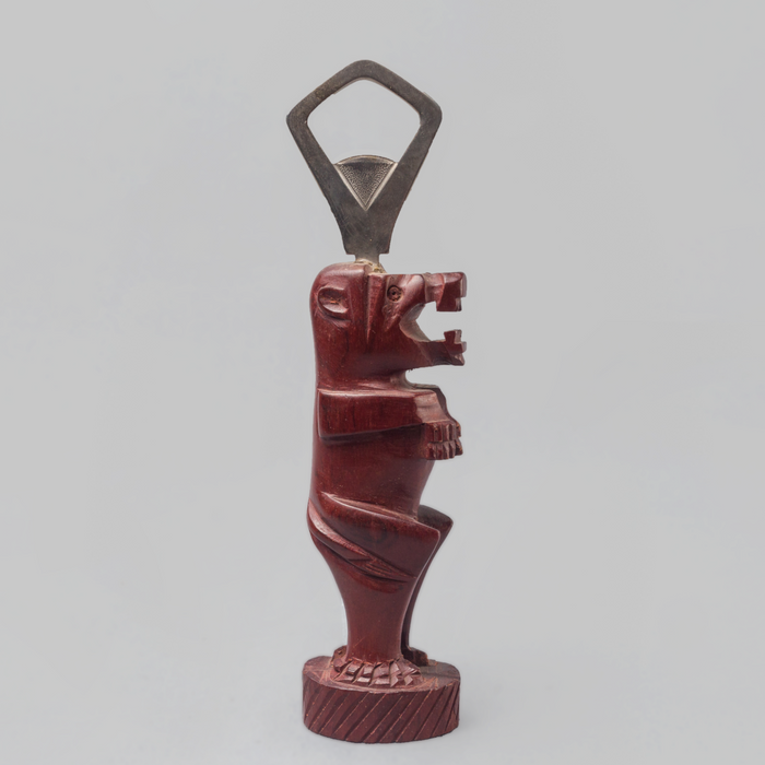 Ebony Wood African Hippo Bottle Opener - Africa Handmade
