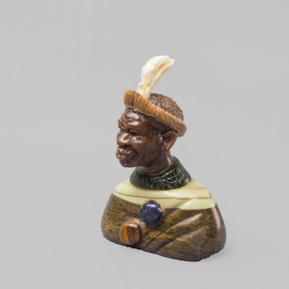 Shaka Zulu Multi Stone Carving - Africa Handmade