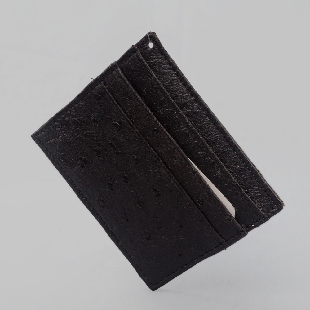 African Ostrich Leather Card Holder - Africa Handmade
