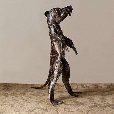 Meerkat Metal Sculpture - Africa Handmade