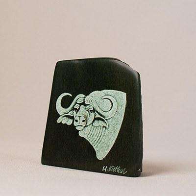 Big Five Animals Etched on Verdite Stone - Africa Handmade