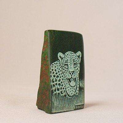 Big Five Animals Etched on Verdite Stone - Africa Handmade