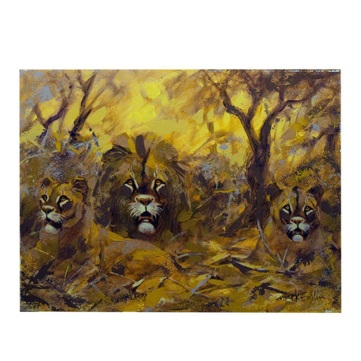 3 Lions by Mark Enslin - Africa Handmade