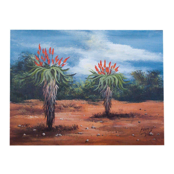 Aloe Landscape by Peter Chimucheka - Africa Handmade