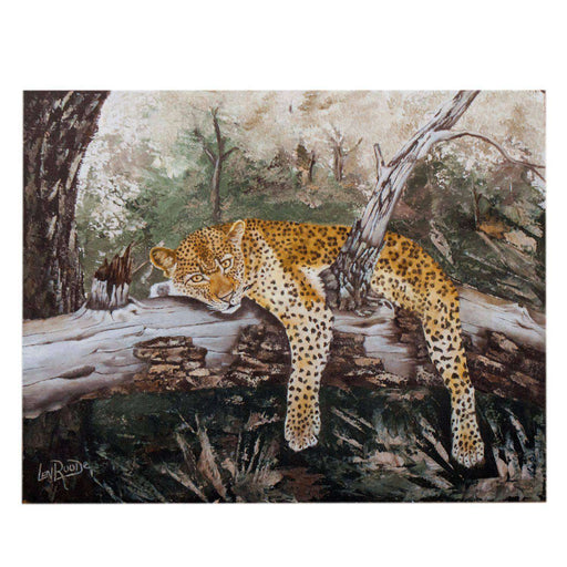 Leopard in a Tree by Len Roode - Africa Handmade