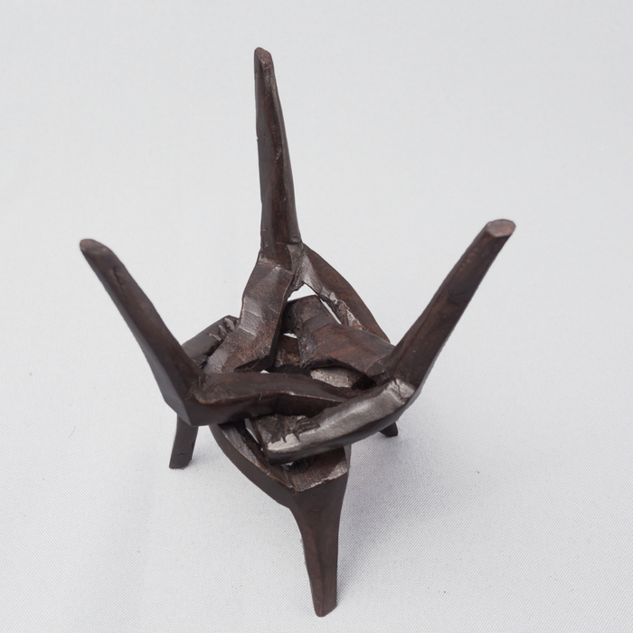 Ebony Wood Tripod Egg Stand - Africa Handmade