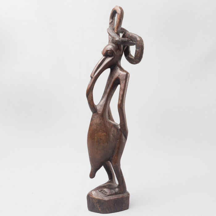 Tokoloshe Ebony Wood Carving - Africa Handmade