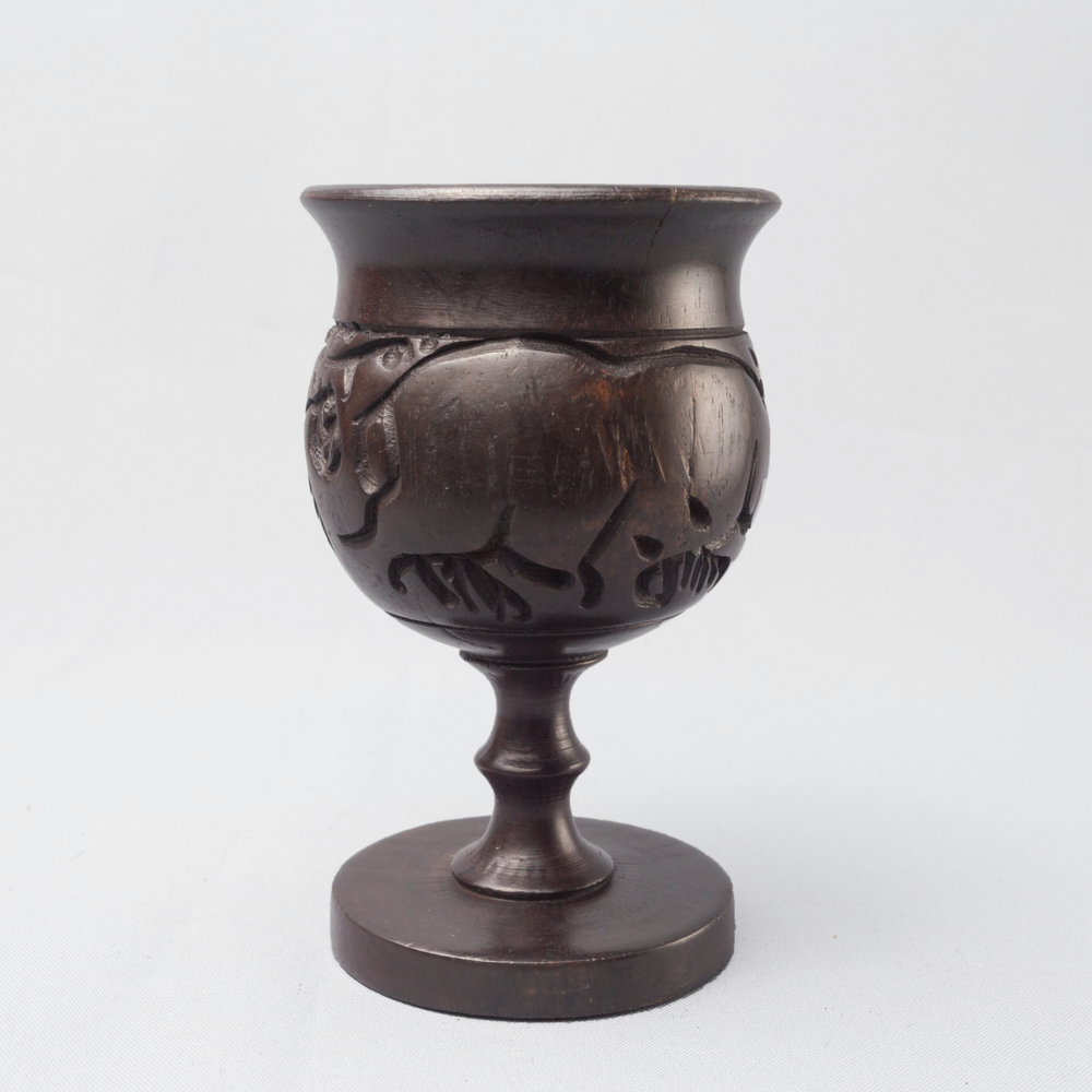 Carvings of Africa Ebony Wood Goblet - Africa Handmade