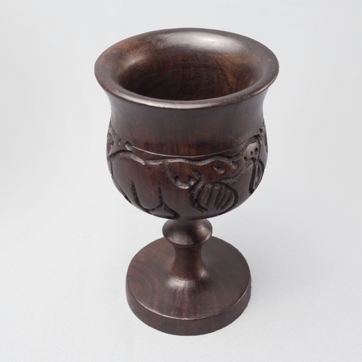 Carvings of Africa Ebony Wood Goblet - Africa Handmade
