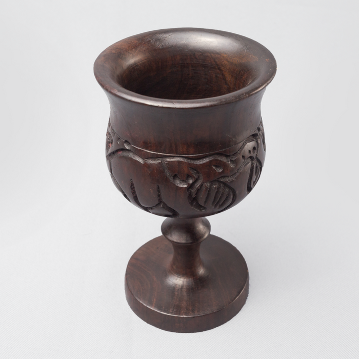 Carvings of Africa Ebony Wood Goblet - Africa Handmade
