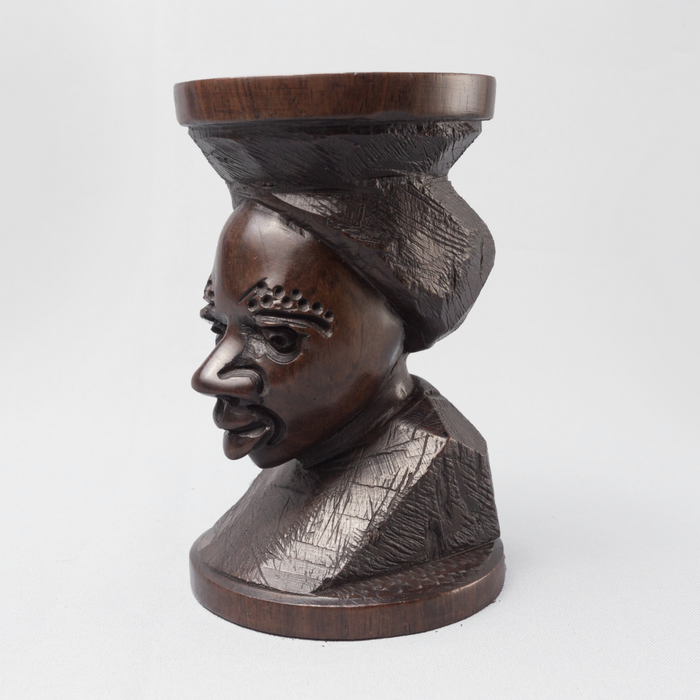 Mama Africa Ebony Wood Ostrich Egg Holder - Africa Handmade