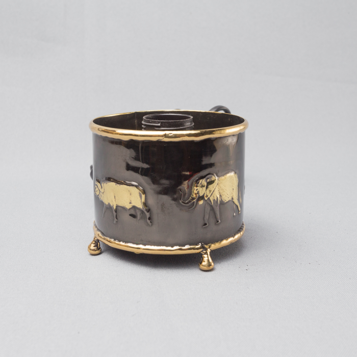 Africa's Mammals Metal Lamp Holder - Africa Handmade