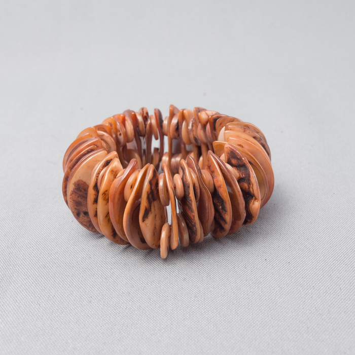 African Marble Stone Bracelets (Brown, Green and Purple) - Africa Handmade