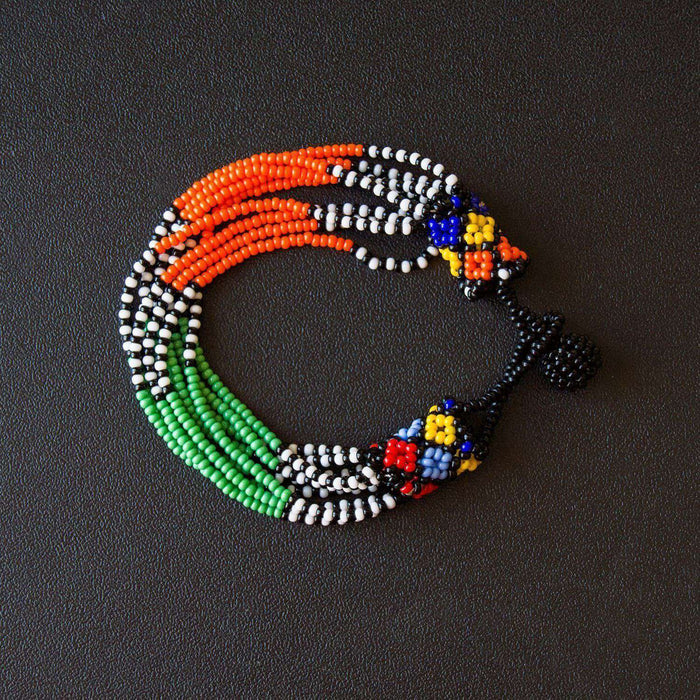Beaded Ndebele Clan Women's Necklace & Bracelet(s) (Set) - Africa Handmade