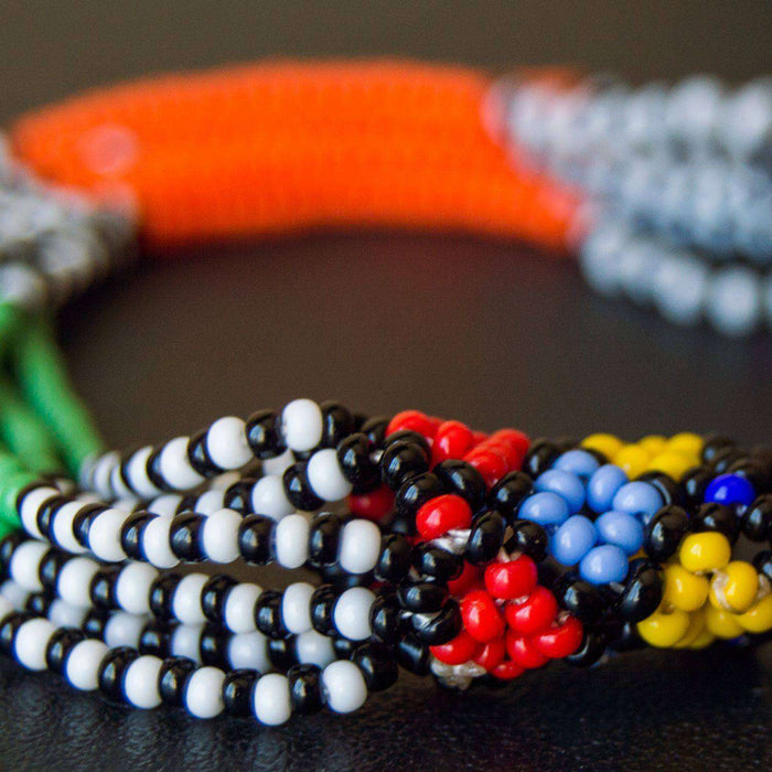 Beaded Ndebele Clan Women's Necklace & Bracelet(s) (Set) - Africa Handmade