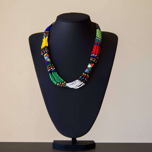 Beaded Ndebele Clan Women's Necklace & Bracelet(s) (Set) - Africa Handmade