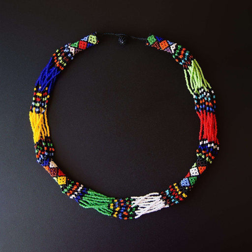 Beaded Ndebele Clan Women's Necklace & Bracelet(s) (Set) - Africa Handmade