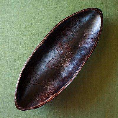 Crafted Display Serving Bowl Set of 2 Jacaranda Wood - Africa Handmade