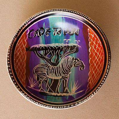 Decorated Serving Bowl Soft Clay (Cape Town) - Africa Handmade