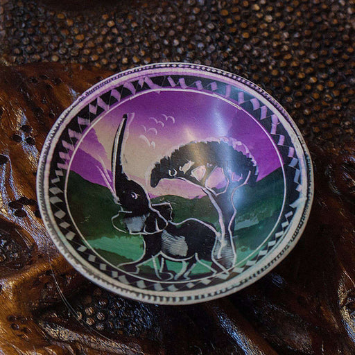 Decorated Serving Bowls Soft Clay African Animlas - Africa Handmade