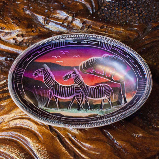 Decorated Serving Bowls Soft Clay African Animlas - Africa Handmade