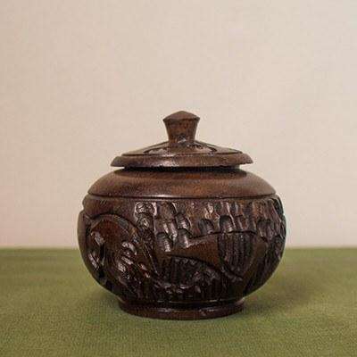 Ebony Wood Jewellery/Treasure Box Medium - Africa Handmade