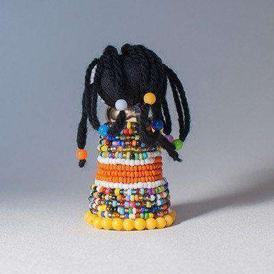 IsiNdebele doll called "The Medicine Woman" Miniature - Africa Handmade