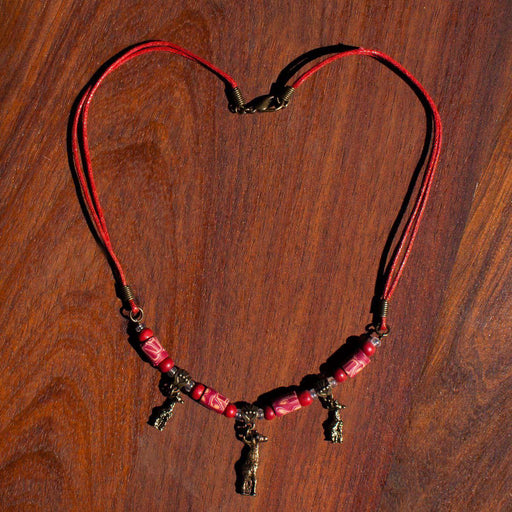 3 African Animals Charm Necklaces (Various) - Africa Handmade