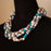 Blue & Beige Necklace by Palesa Khobane - Africa Handmade