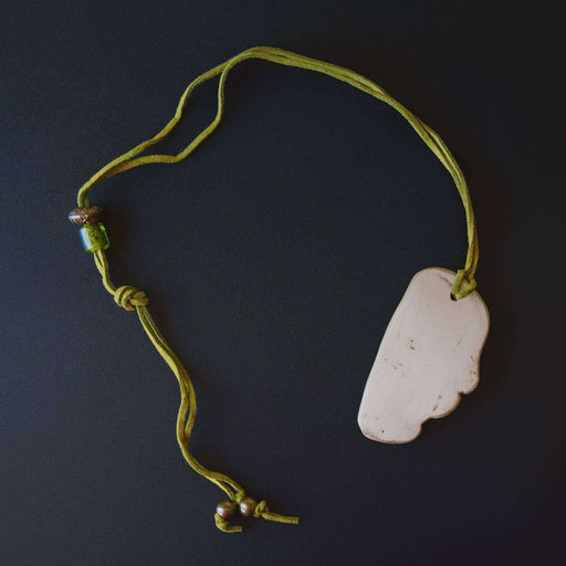 Ceramic Necklace Baked & Glazed (Abstract) - Africa Handmade