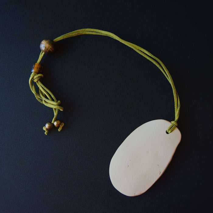 Ceramic Necklace Baked & Glazed (Abstract) - Africa Handmade