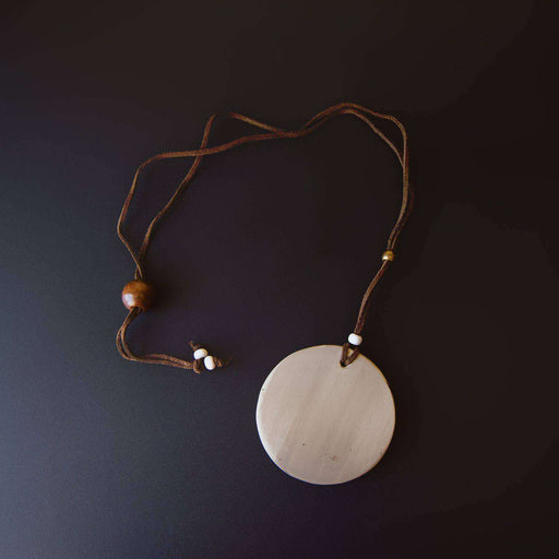 Ceramic Necklace Baked & Glazed (Love) - Africa Handmade